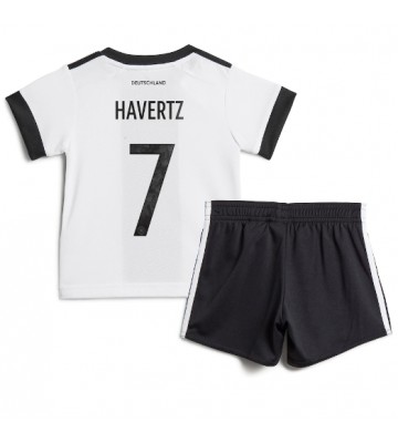 Lacne Dětský Futbalové dres Nemecko Kai Havertz #7 MS 2022 Krátky Rukáv - Domáci (+ trenírky)
